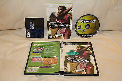 Sega Sports Tennis 2K2 (Sony PlayStation 2, PS2) NEW Complete Display Copy