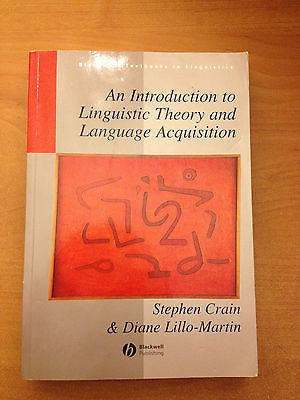 An Introduction to Linguistic Theory and Language Acquisition Vol. 15 by...