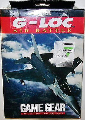 NIB SEGA GAME GEAR G-LOC: AIR BATTLE GAMEGEAR CARTRIDGE NEW UNOPENED SEALED