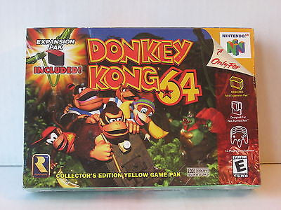 DONKEY KONG 64 Collector's Yellow Edition (Nintendo 64, 1999) BRAND NEW & SEALED