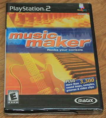 MAGIX Music Maker for Sony Playstation 2 PS2 - Factory Sealed!