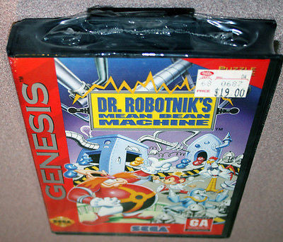 Sega Genesis Dr. Robotnik's Mean Bean Machine Factory sealed fast, free shipping