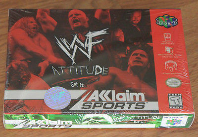 WWF ATTITUDE ( NINTENDO 64 N64) GAME - NEW & SEALED