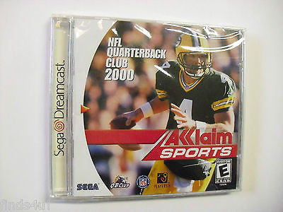 NFL QUARTERBACK CLUB 2000 LOT 2 (Sega Dreamcast, 2000) FACTORY SEALED