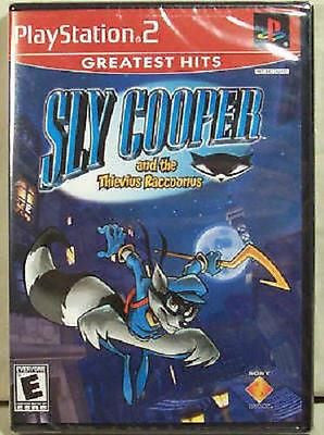 Sly Cooper and the Thievius Raccoonus PS2 Play Station 2 Brand New Sealed NIB