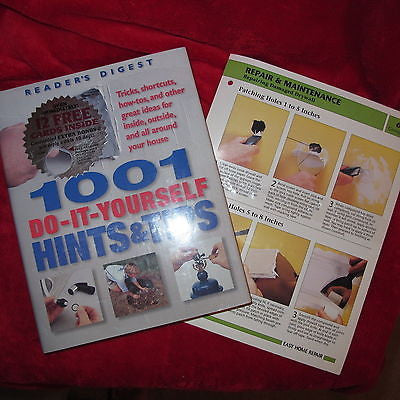 Reader's Digest 1001 Do it Yourself HInts & Tips + 12 Free Bonus Cards  HD 1998