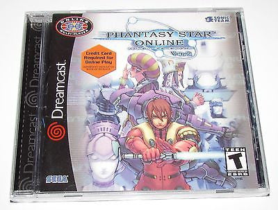 Phantasy Star Online Ver. 2 for Sega Dreamcast Brand New, Factory Sealed!