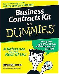 BUSINESS CONTRACTS KIT FOR DUMMIES - RICHARD D. HARROCH (PAPERBACK) NEW