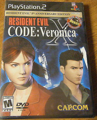 Resident Evil Code Veronica X 5th Anniversary Playstation 2 US Brand New Sealed.