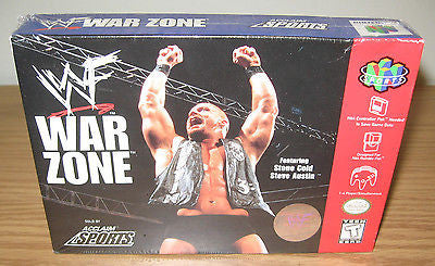 NINTENDO 64 WWF WWE WAR ZONE VIDEO GAME ACCLAIM SPORTS SEALED STONE COLD AUSTIN