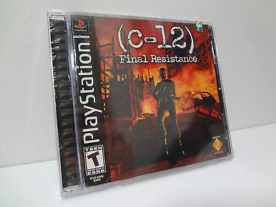 C-12: Final Resistance PS1 Black Label PS2 PS3 Video Game BRAND NEW Sealed