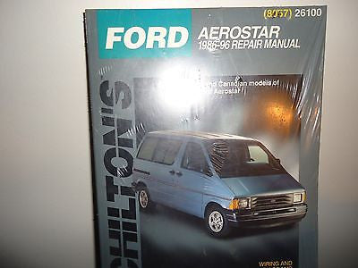 Ford Aerostar 1986-96 by Chilton Automotive Editorial Staff (1996, Paperback,...