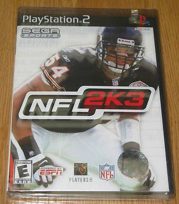 NFL 2K3 (Sony PlayStation 2, 2002) BRAND  NEW - FREE SHIPPING