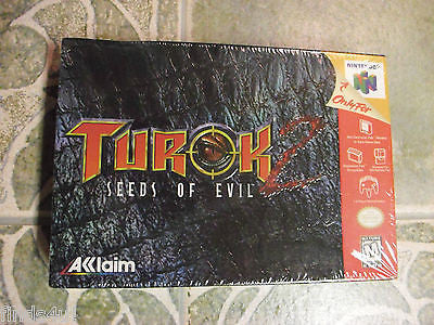 Turok 2: Seeds of Evil  (Nintendo 64, 1998) BRAND NEW AND SEALED NEAR MINT