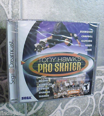 Tony Hawk's Pro Skater  (Sega Dreamcast, 2000) FACTORY SEALED VG W/SKATEBOARD