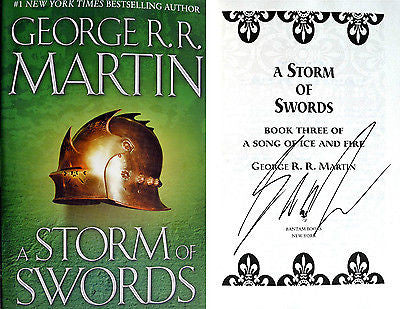 George R.R. Martin~SIGNED~A Storm of Swords~(A Game of Thrones)~HC~BEAUTIFUL~NEW