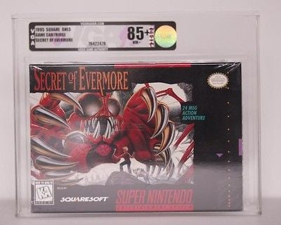 Secret of Evermore - Super Nintendo - VGA 85+ - Gold - New - Sealed - Square RPG