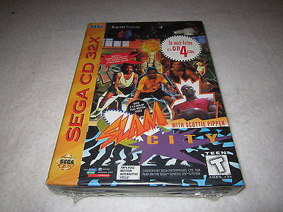 Sega CD 32X SLAM CITY WITH SCOTTIE PIPPEN game Brand New Factory Sealed