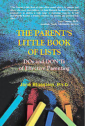 THE PARENT'S LITTLE BOOK OF LISTS - JANE BLUESTEIN (PAPERBACK) NEW