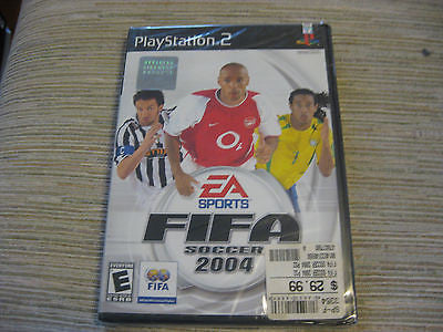 New FIFA Soccer 2004 PS2 Game new factory sealed! 4 seamed