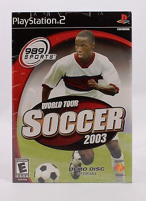 Sony Playstation 2 PS2 NEW World Tour Soccer 2003 SEALED Demo Disc