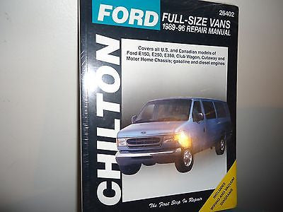 Ford Vans, 1989-1996 by Chilton Automotive Editorial *Staff (1998, Paperback,...