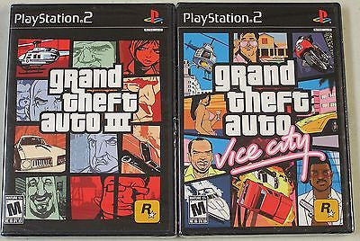 Double Pack: Grand Theft Auto III & Vice City (Sony PlayStation 2, 2003)