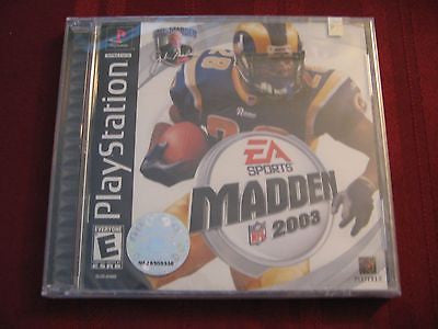 Playstation 1 PS1 PS2 PS3 SUPER RARE! Brand New & Sealed Black Label Madden 2003