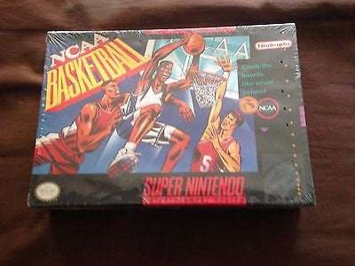 NCAA BASKETBALL SEALED SNES SUPER NINTENDO GAME! FREE SHIPPING! NES