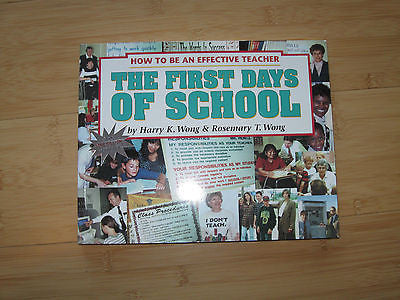 The First Days of School book by Harry Rosemary Wong-Brand New!