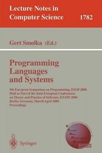 Programming Languages and Systems NEW by G. Smolka