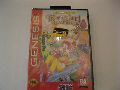 MCDONALD'S TREASURE LAND ADVENTURE SEGA GENESIS GAME FACTORY SEALED
