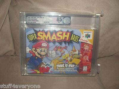 Super Smash Bros.  (Nintendo 64, 1999) VGA 85 NM+ Factory Sealed!