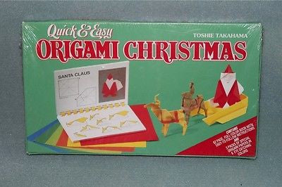 Quick & Easy Origami Christmas Toshie Takahama Set 1991 NEW