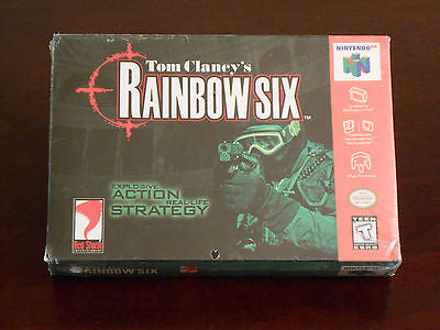 RAINBOW SIX. FACTORY SEALED!!  (Nintendo 64, 1999)