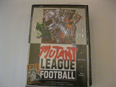 MUTANT LEAGUE FOOTBALL  SEGA GENESIS GAME FACTORY SEALED WITH CARDS