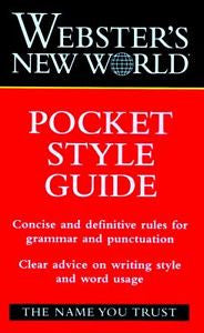 Webster's New World Pocket Style Guide, , New Book