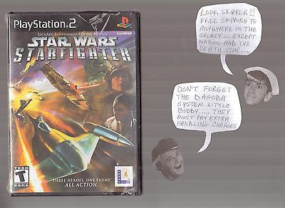 Star Wars Starfighter  (Sony PlayStation 2, 2001) BRAND NEW !!!!!!