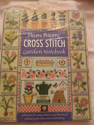 Helen Philipps' Cross Stitch Garden Notebook NEW SEALED MINT FAST SHIPPING