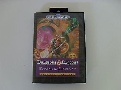 SEGA GENESIS 1992 VIDEO GAME DUNGEONS & DRAGONS D&D WARRIORS OF THE ETERNAL SUN