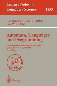 Automata, Languages and Programming NEW by U. Montanari