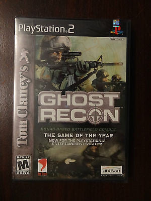 Tom Clancy's Ghost Recon  (Sony PlayStation 2, 2002)(Black Lable) Brand New