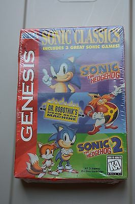 Sonic Classics 3 games on 1 cartridge (Sonic Compilation)  (Sega Genesis, 1997)