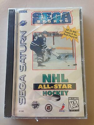 NHL All-Star Hockey CIB NIB Brand New Sealed  (Sega Saturn, 1995)