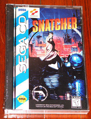 NEW SEALED Snatcher Sega CD longbox Hideo Kojima mint factory sealed unopened US