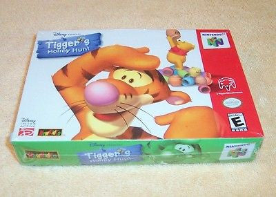 N64 DISNEY- TIGGER'S HONEY HUNT - BRAND NEW IN BOX - FACTORY SEALED - NEAR MINT