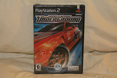 Need for Speed Underground (Sony PlayStation 2, PS2) NEW SEALED Black Label!