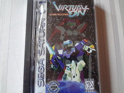 Virtual On: Cyber Troopers NEW & SEALED! Case Front Broken! (Sega Saturn, 1996)