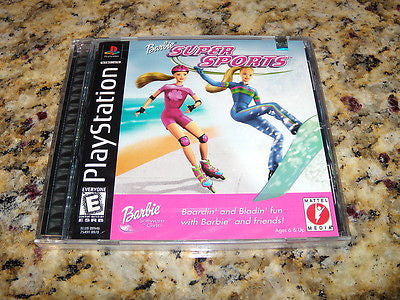 Barbie Super Sports PS1 PS2 Playstation 1 2 New Sealed FREE U.S. SHIPPING