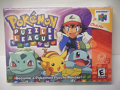 NINTENDO 64 N64 POKEMON PUZZLE LEAGUE FACTORY SEALED